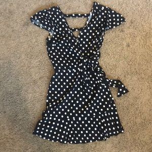 Polka dot mini dress